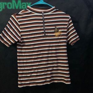 Santa Cruz Cropped Striped Monarch Shirt